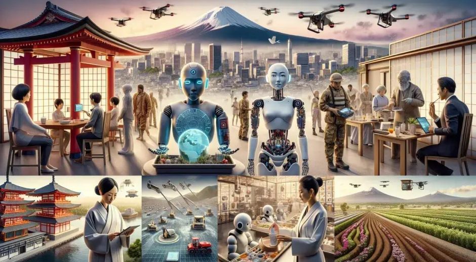 inteligência artificial resolução escassez mão de obra Japão